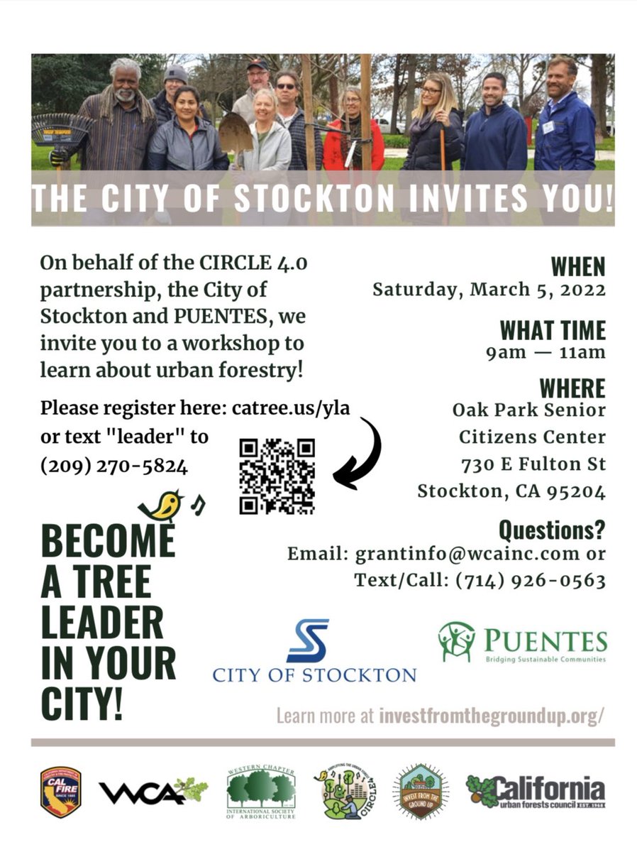 PUENTESCA's tweet photo. You’re invited!!!🌲🌳🍃 Make an  impact and beautify your city. 

Become a tree leader and register for our workshop today: https://t.co/u7Ssv7po5L

And then register for our planting event!: https://t.co/j49ZKVsqg2
🌲🌳🍃 https://t.co/gm4x1HfXQl