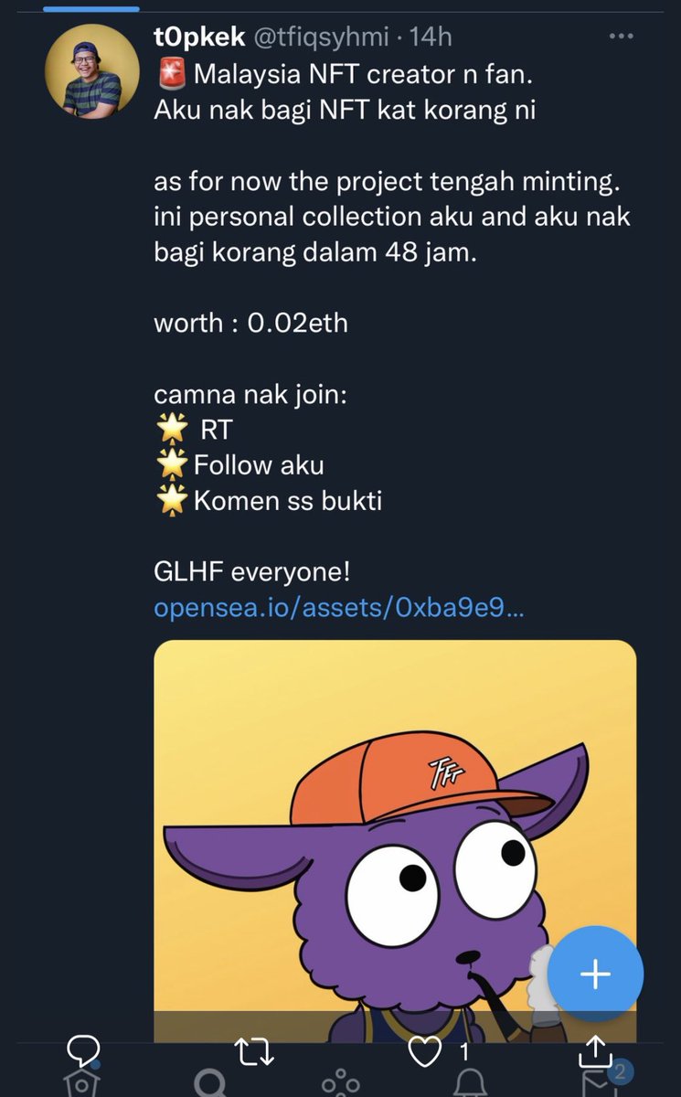 elyrasdly's tweet photo. @tfiqsyhmi @BlackSheepSCNFT https://t.co/faXRfiLzy7