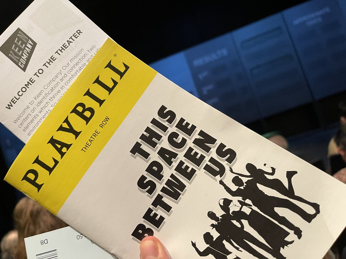 MIKE_MTRSHK's tweet photo. Noche de teatro con @keencompany
If you are in #NYC venga and enjoy #ThisSpaceBetweenUs #Ándele https://t.co/pidTCP3nSF