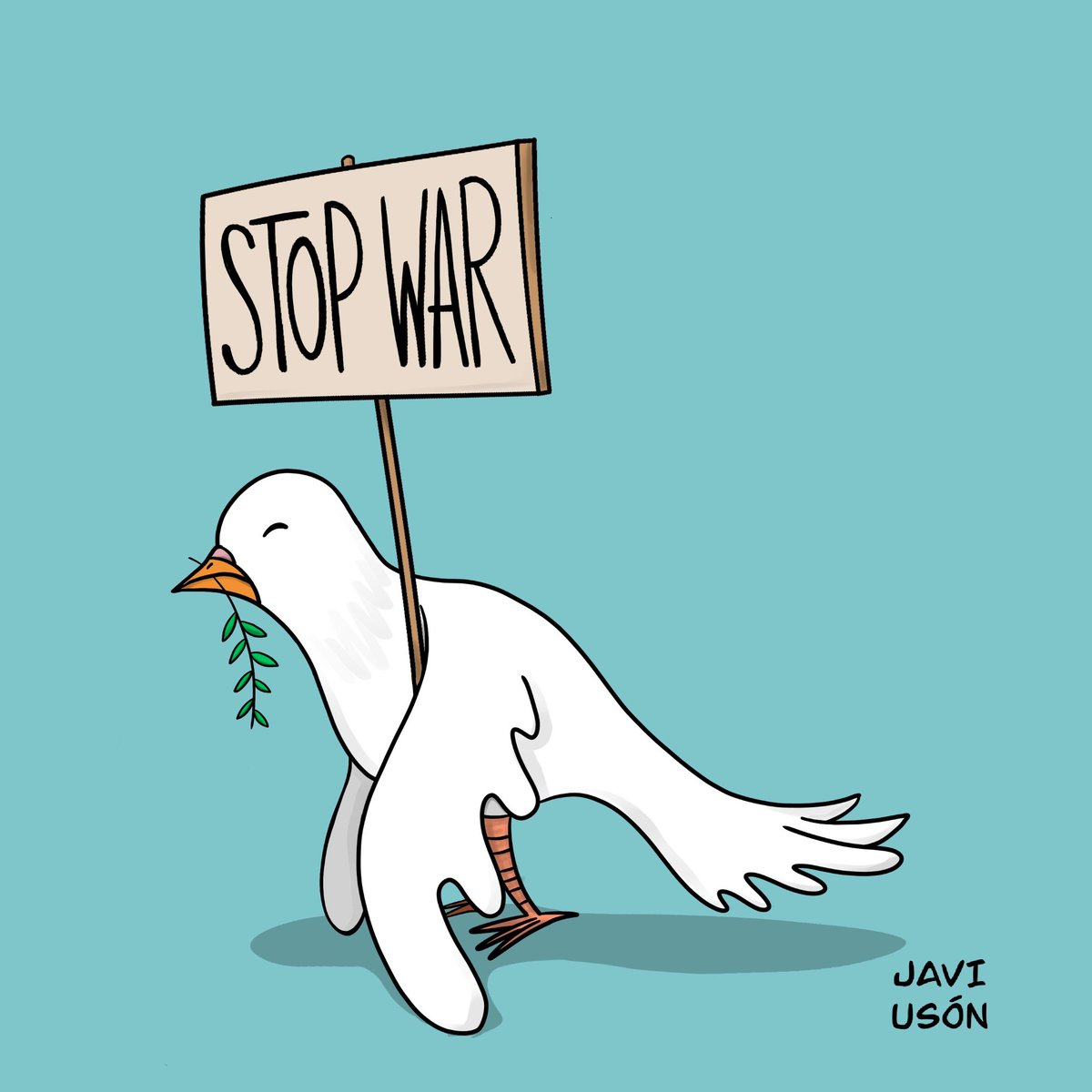 JaviUson's tweet photo. GUERRA NO.
STOP WAR.
PAZ
PEACE

#stopwar #peace #noalaguerra #paz  #dibujo #ilustracion #palomadelapaz #paloma #drawing #illustration #birdofpeace #javiuson https://t.co/srthNON2dR
