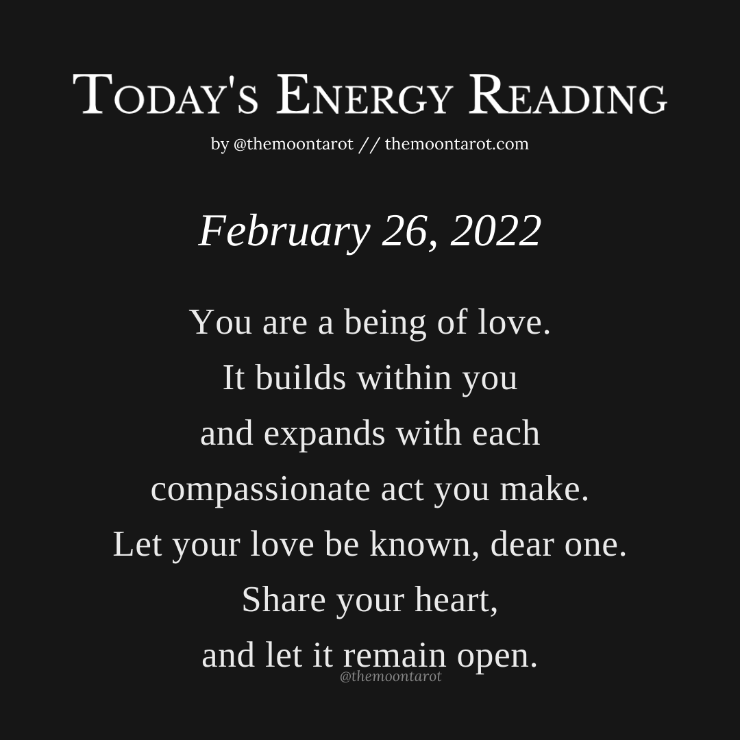 themoontarot_'s tweet photo. Today's Energy Reading: February 26, 2022 https://t.co/rJunSnIWu4