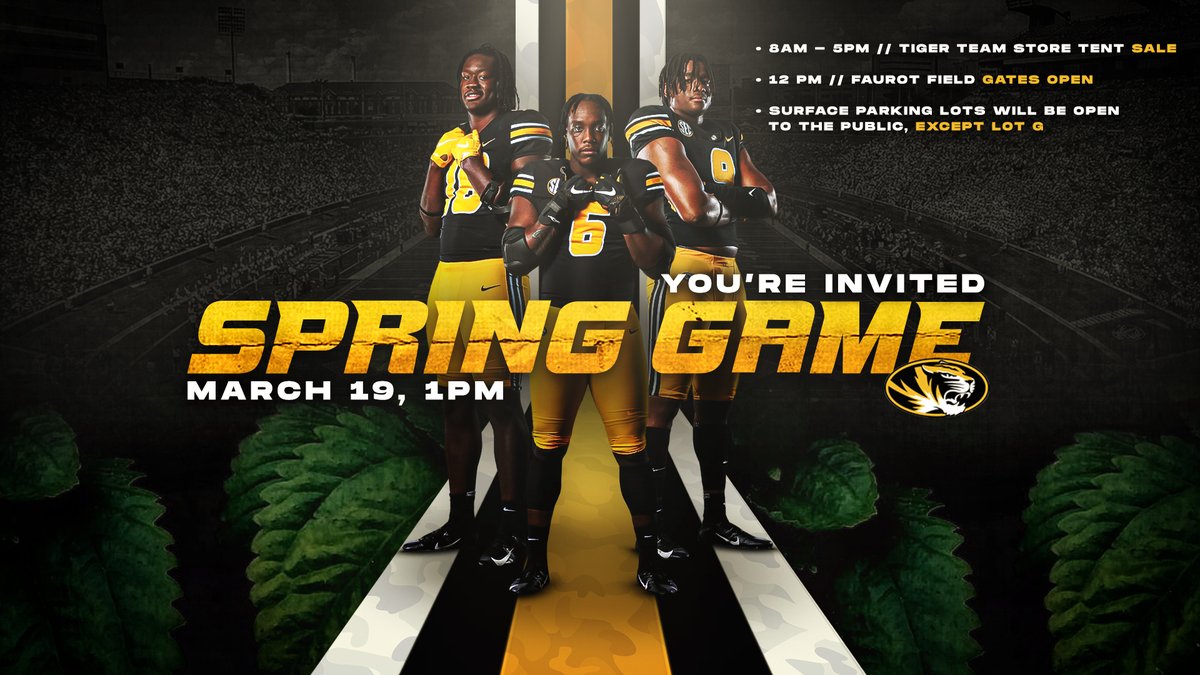 MizzouFootball's tweet photo. 3⃣ weeks! See. You. There.

#MIZ 🐯🏈 https://t.co/NQSyJErYTs