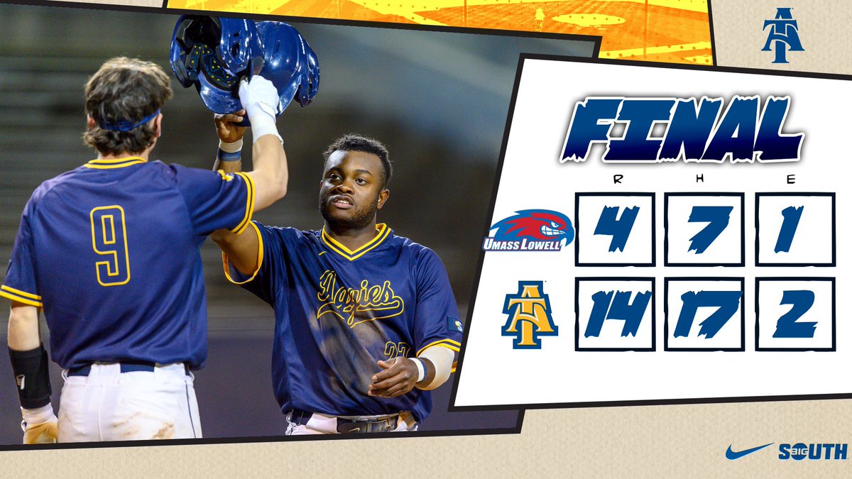 NCATAGGIES's tweet photo. It was a fun Friday at #TheWar 💪

✅ First win of the season
✅ A season-high in hits
✅ Most runs in a game since 2018 https://t.co/0tN0UbeN2B