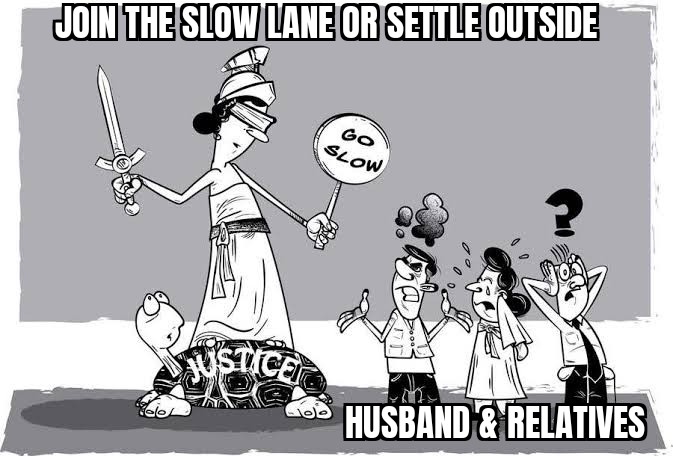 COURT CASES ARE ALL ABOUT PATIENCE. THE ONE WHO LOSES IT  LOSES THE CASE. MOST OF FAMILY CASES ARE SETTLED OUTSIDE THE COURT AFTER A STRUGGLE OF 3-4 YEARS. IS THE DELAY IN JUDGEMENT BY FAMILY COURTS INTENTIONAL ?
#StopMisuseOfLaw
#MarriageStrike 
#NoVoteToMaleHaters