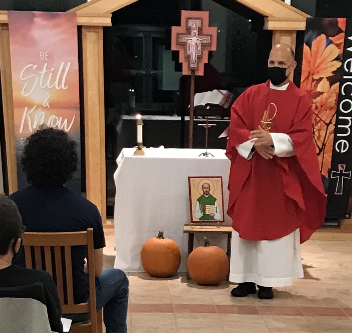 RMUCCM's tweet photo. I am happy to share Father Ken Marlovitis returns to campus this Sunday (2-27-22) to celebrate our 8:00 PM Mass for the 8th Sunday in Ordinary Time. Father Ken was well received last time he visited RMU so please join us...and bring a friend! https://t.co/7ZSm1ljrw4