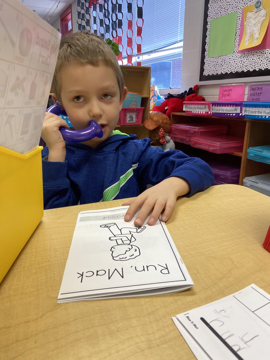 msflanary's tweet photo. We are READERS!  

Kinders enjoyed using their new whisper phones for the first time today! They were so proud to be able to read their decodable books all by themselves! @RBESCardinals #reading #kinders #kindergarten #KindersCan #happyclassrooms #scienceofreading https://t.co/goKHiZUSoa