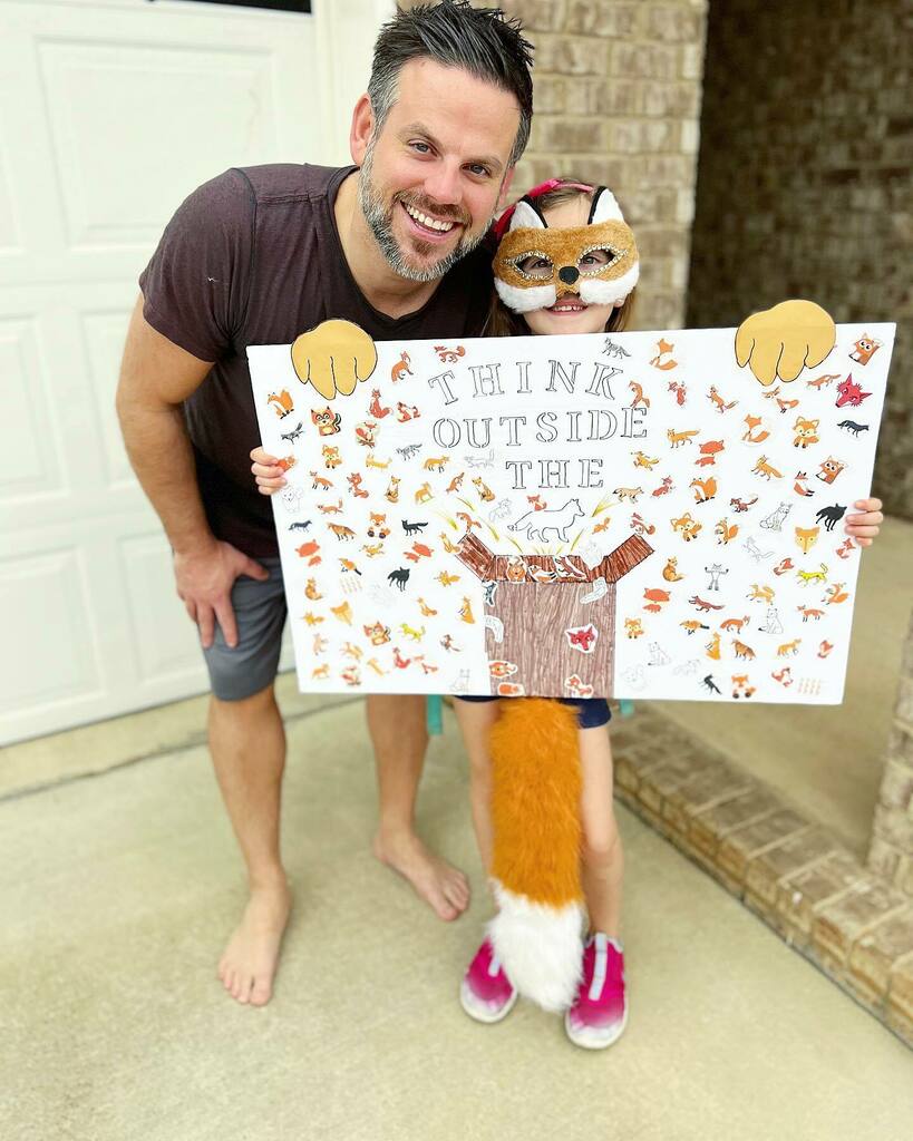 Think outside the 🦊 for 120 days of school.. 📦🌠 So proud of of how far she has come so far! She literally blows my mind each and every day. 🥰 instagr.am/p/CabA1I-LzEa/