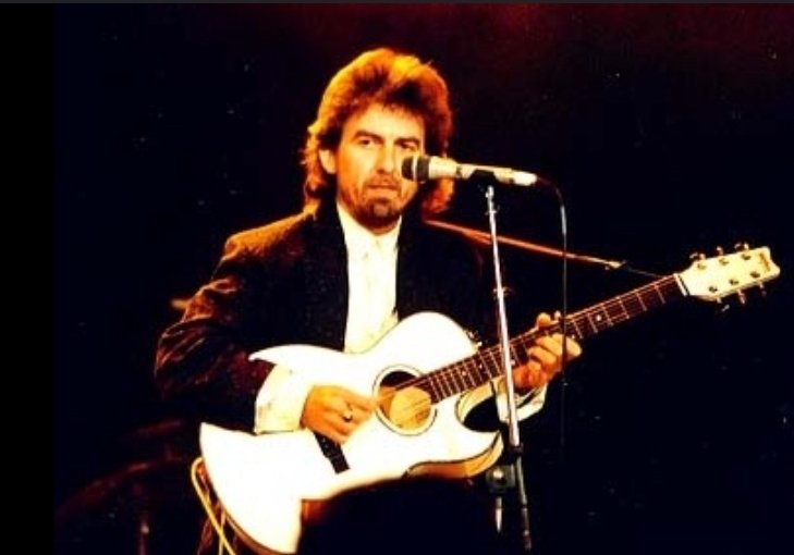 Happy Birthday George Harrison RIP  I look at the world and I notice it\s turning
While my guitar gently weeps 