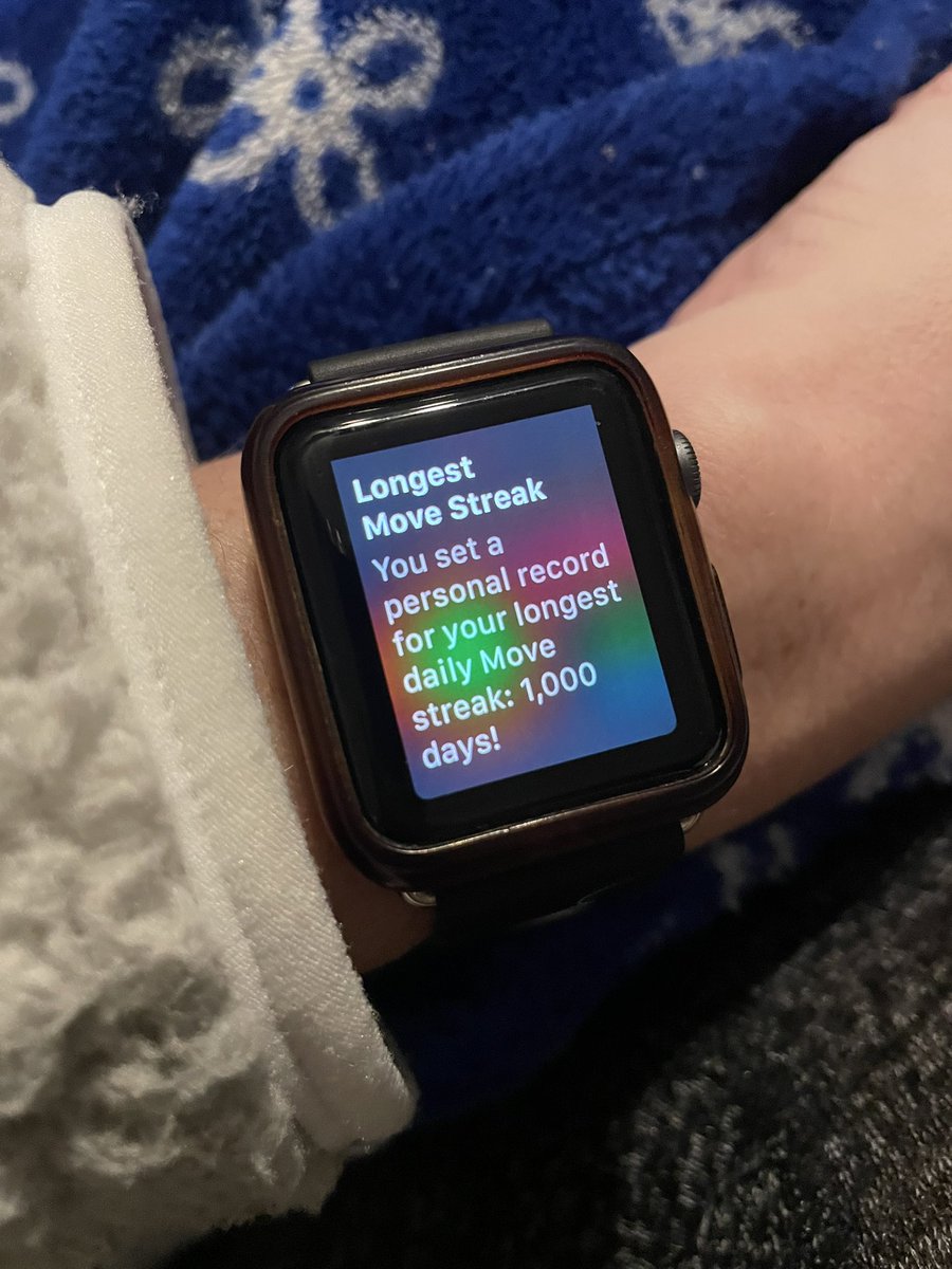 1000 days of closing my move ring! I have been going since June of 2019.  It doesn’t get any easier, but it keeps me moving!! #keepmoving #closeyourrings