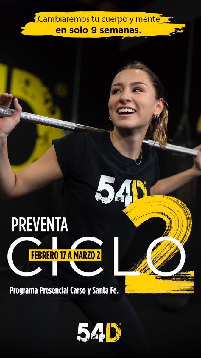 Iniciamos próximo ciclo 22 de Marzo Carso y Santa Fe.