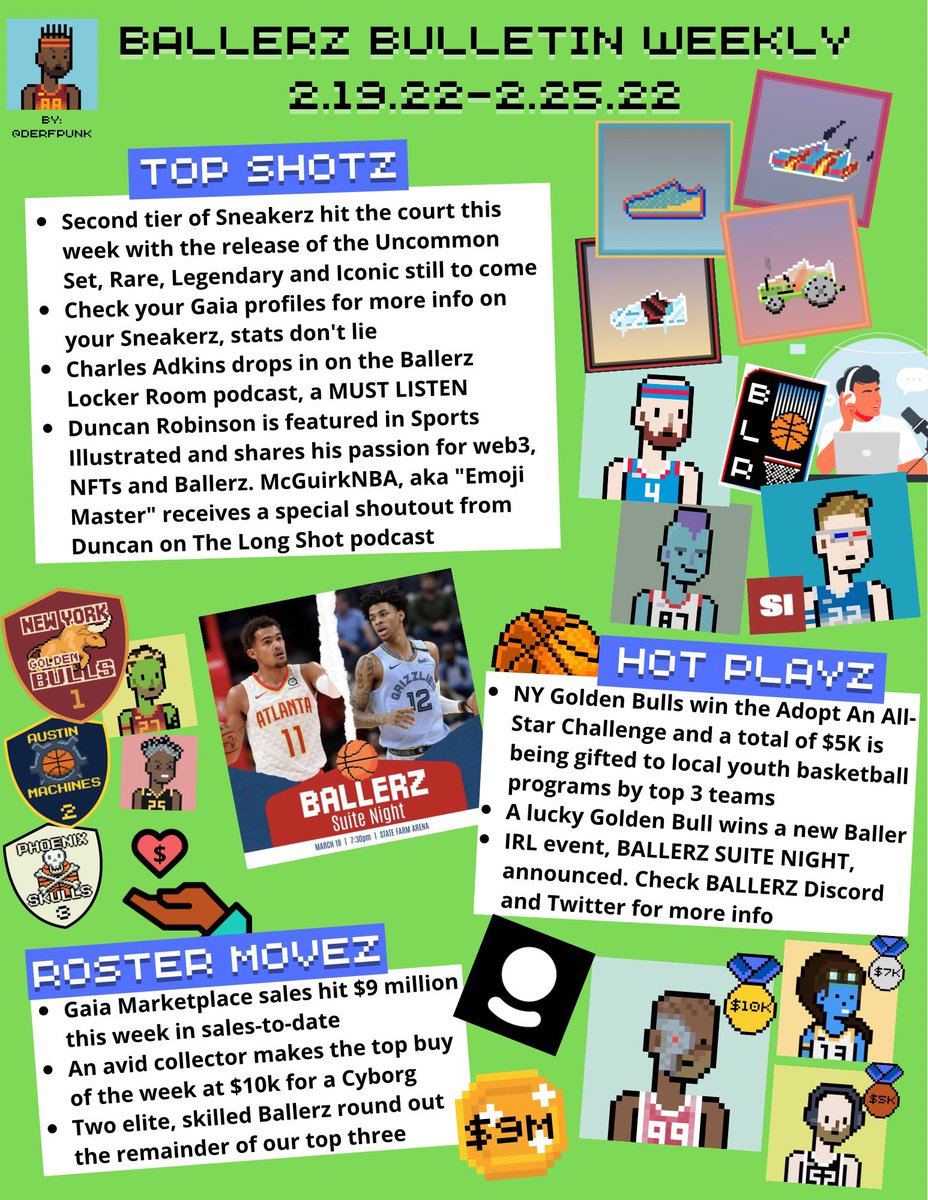 It’s been a fun week as always #BallerzNation! Have a great weekend #BALLERZ! #basketball #nfts #onFlow