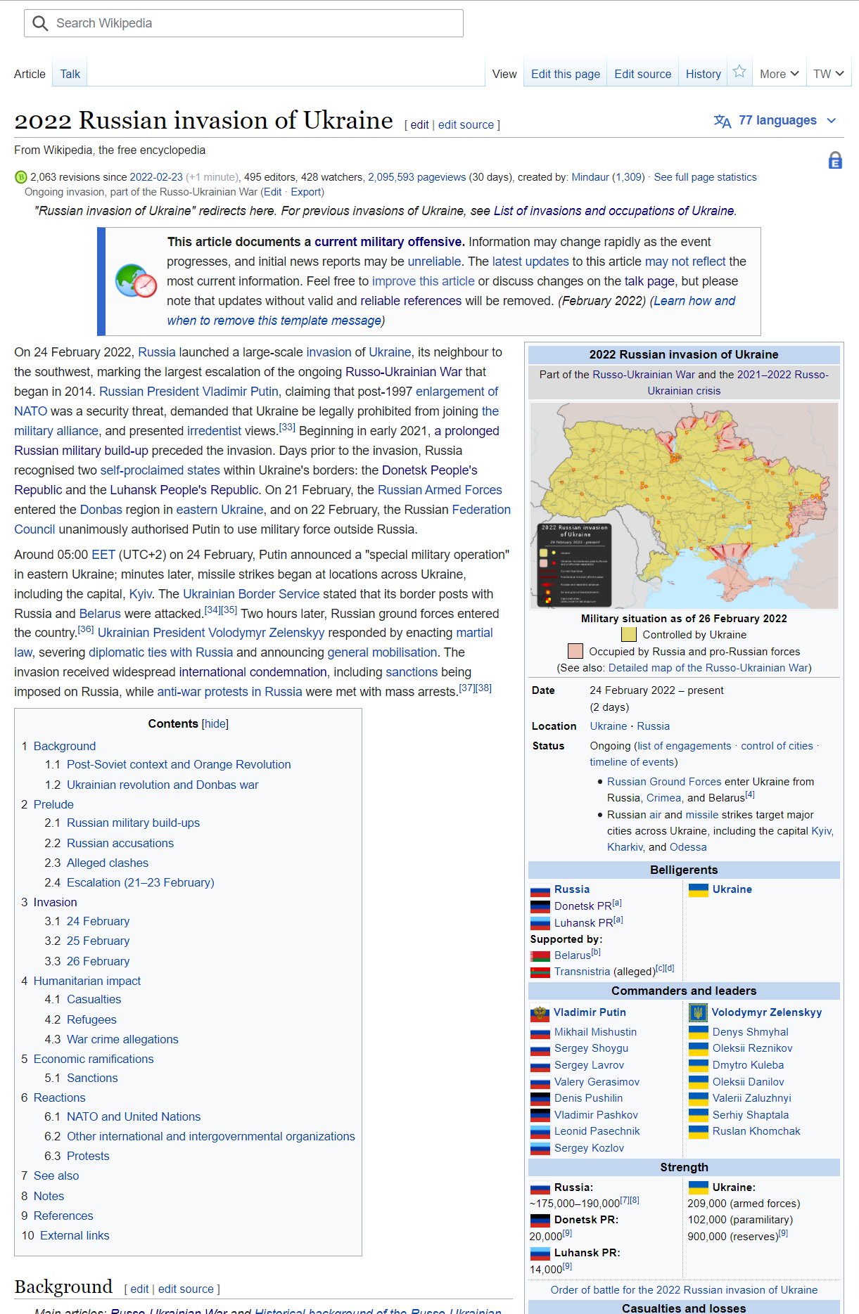 Prelude to the Russian invasion of Ukraine - Wikipedia