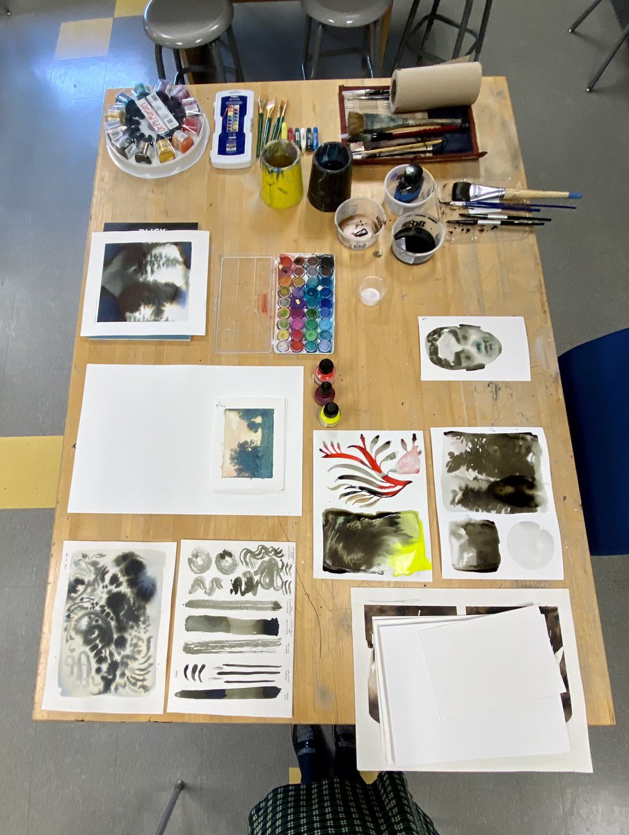 mrscring's tweet photo. We really enjoyed having local artist June Glasson visit art classes at MHS this week! Thankful to have such great talent and support in our community. @mhsblazers https://t.co/5GxjjKPmJg