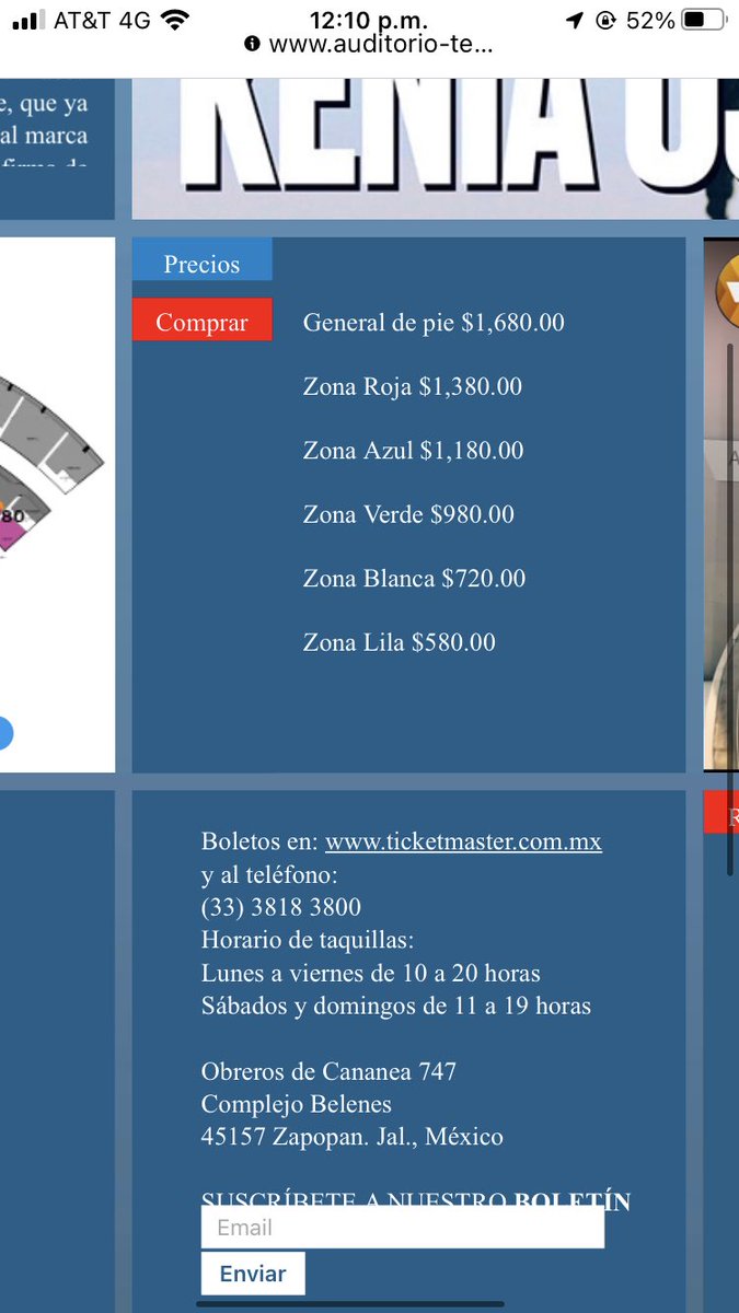 yimg94's tweet photo. @ElKeninii @whatsknia Puedes consultarlos en la pagina del Auditorio Telmex bb💖 https://t.co/5HUSHwQP8w