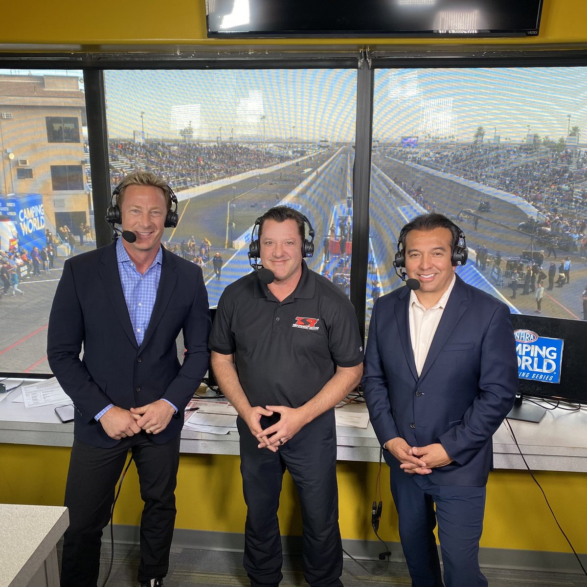 Tony Stewart Racing Nitro (@tsrnitro) on Twitter photo Catch <a href="/TonyStewart/">Tony Stewart</a> in the booth for <a href="/NHRA/">NHRA</a> qualifying tomorrow at 11am ET on <a href="/FS1/">FS1</a>. He joins <a href="/BrunoMassel/">Bruno Massel</a> and <a href="/TonyPedregon/">Tony Pedregon</a> during Funny Car and Top Fuel!
#TSRnitro | #ArizonaNats Catch <a href="/TonyStewart/">Tony Stewart</a> in the booth for <a href="/NHRA/">NHRA</a> qualifying tomorrow at 11am ET on <a href="/FS1/">FS1</a>. He joins <a href="/BrunoMassel/">Bruno Massel</a> and <a href="/TonyPedregon/">Tony Pedregon</a> during Funny Car and Top Fuel!
#TSRnitro | #ArizonaNats