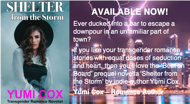 Receive a FREE copy of "Shelter from the Storm" when you subscribe to my email list. Visit my website yumicox.com to subscribe. mailchi.mp/a9d764d04713/y… #Kindle  #Erotica #Transerotica #Transgender #Trans #Romance #Books #LGBT #AmWriting