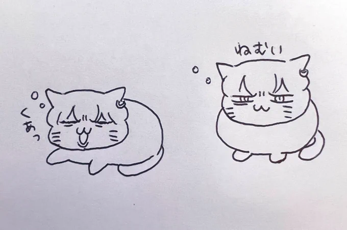 眠い顔とあくびしてるときの顔がぶっさいく 