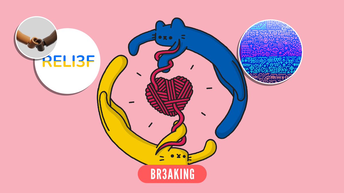 BR3AKING: An initiative called “RELI3F” has been created to provide humanitarian aid in support of Ukraine, and has raised over $1M within 30 seconds of launching.

The project was led by <a href="/andrwwang/">Andrea Wang (✨🐸)</a> and 27 other artists, many of who call Ukraine home.

This is the power of Web3.