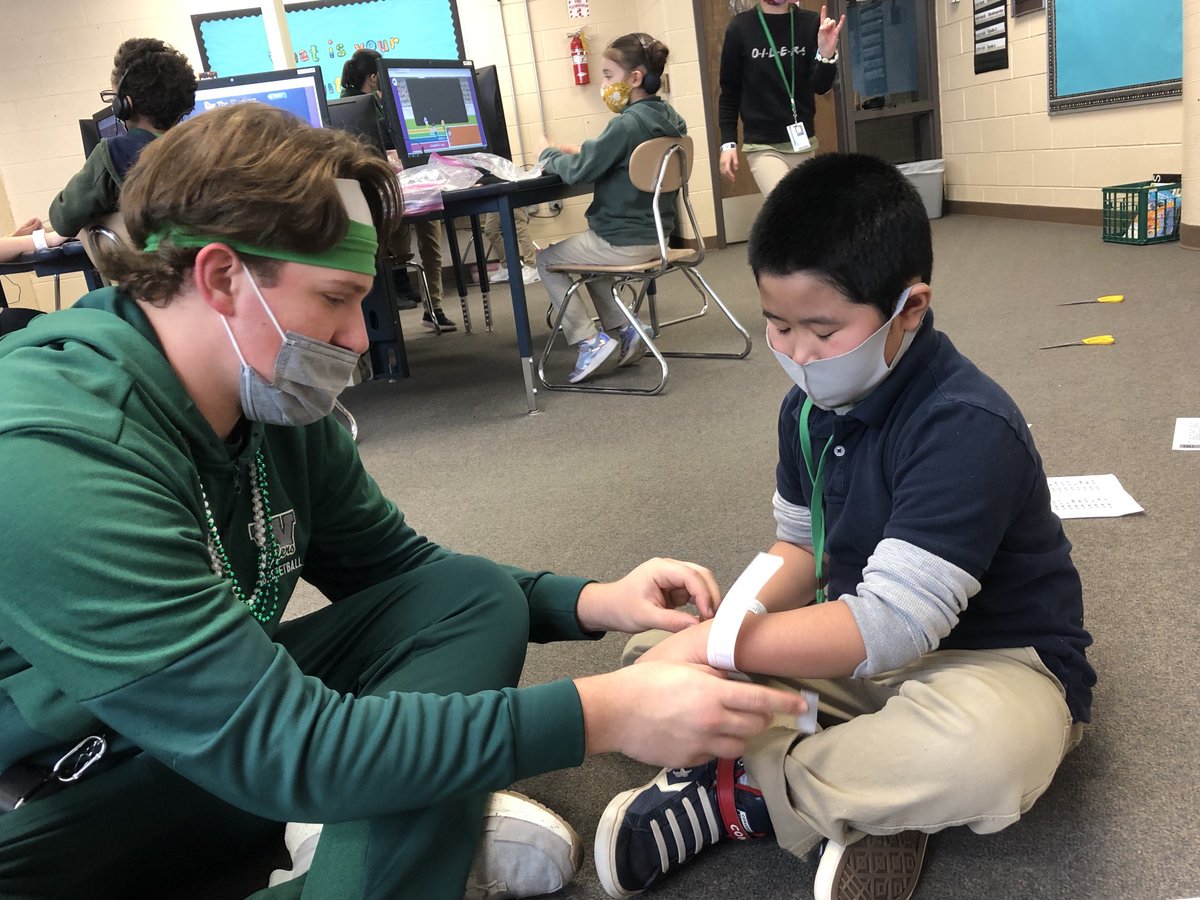 Our second graders had so much fun learning about binary code by creating their own initial bracelets! ⁦<a href="/codeorg/">Code.org</a>⁩ #edtech
