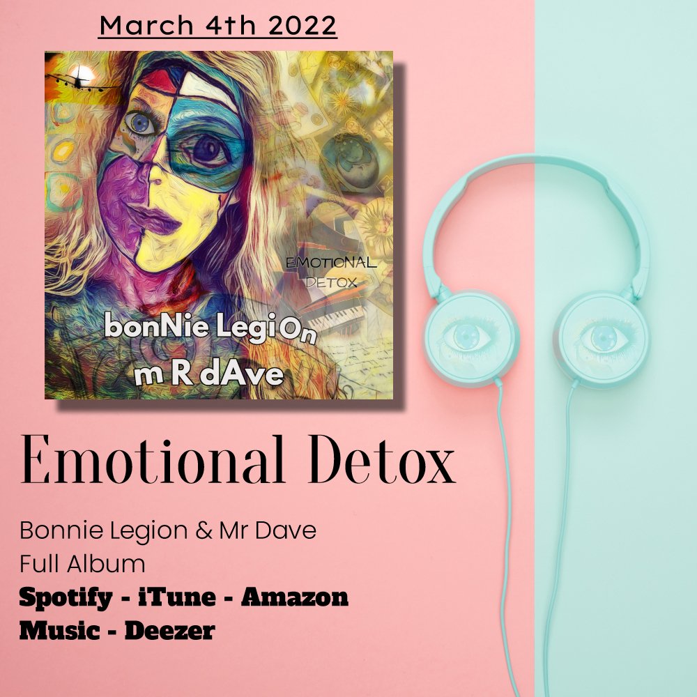 BonnieLegion's tweet photo. #bonnielegion #mrdave #beats #hiphop #pop #singersongwriter #fullalbum #newmusic #newalbum #emotionaldetox #lyrics https://t.co/r7WCS9DuJO