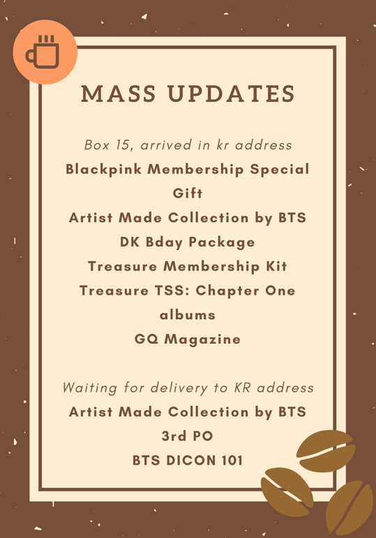 thekopishop's tweet photo. #KopiUpdates MASS UPDATES AS OF 11:30AM FEB. 26, 2022 SATURDAY🤎

Please don't hesitate to DM us for questions, clarifications etc. Thank you &amp; God bless! https://t.co/eWg59LIjNm
