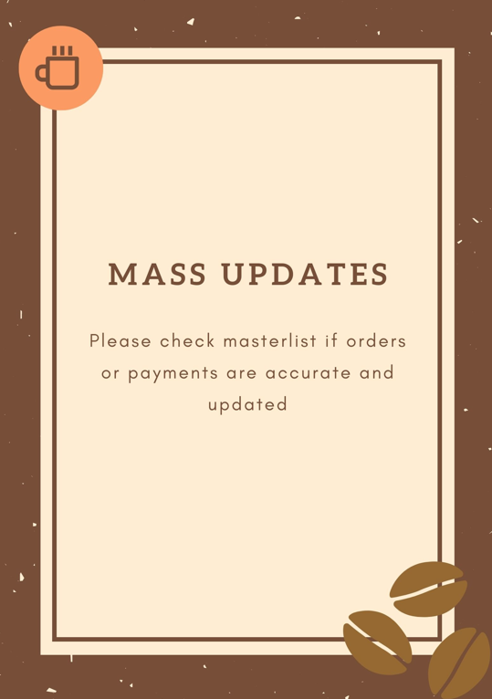 thekopishop's tweet photo. #KopiUpdates MASS UPDATES AS OF 11:30AM FEB. 26, 2022 SATURDAY🤎

Please don't hesitate to DM us for questions, clarifications etc. Thank you &amp; God bless! https://t.co/eWg59LIjNm