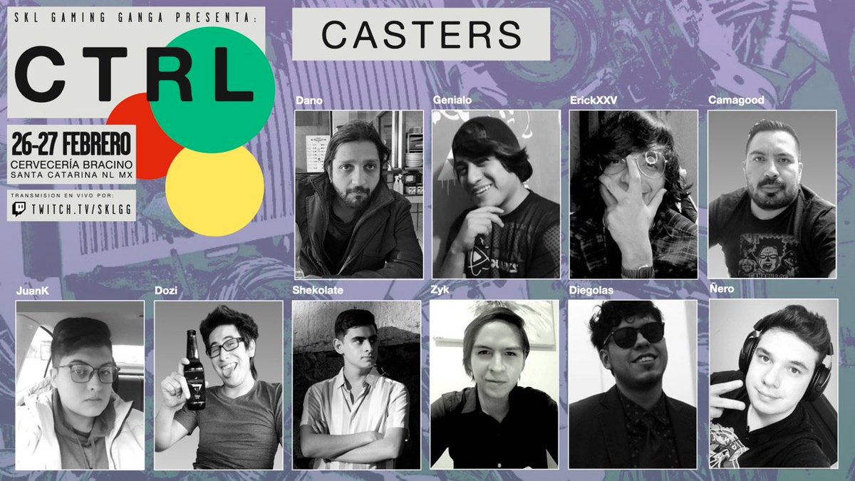 SKLGamingGanga's tweet image. Estas son las voces que le darán vida a los juegos este fin de semana  🔥 #CTRL
