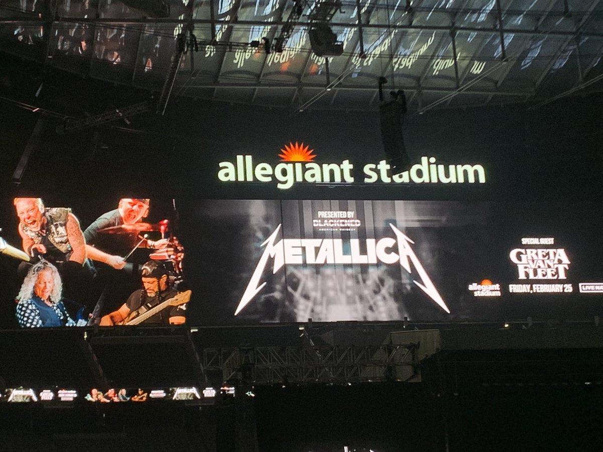 dr_dappleton's tweet photo. This is about to go down #Metallica #gretavanfleet #allegiantstadium #rocklives #livemusic #legacymember #metlive #metfans #metallicafans https://t.co/In02pUMpzQ