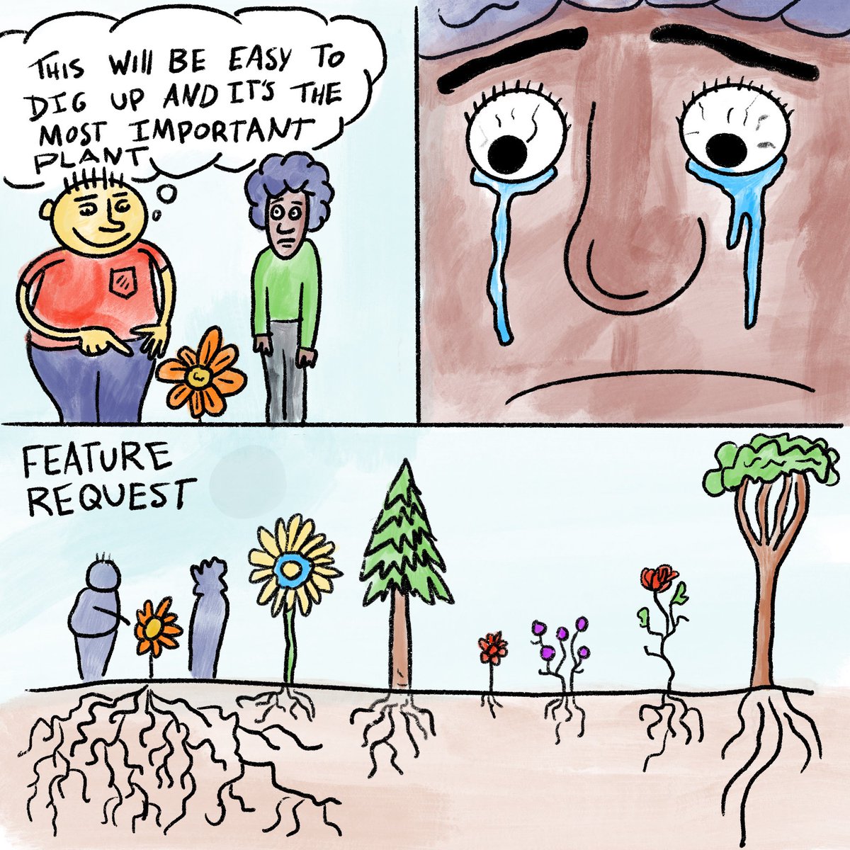 imkylelambert's tweet image. A little comic.

‘The feature request’