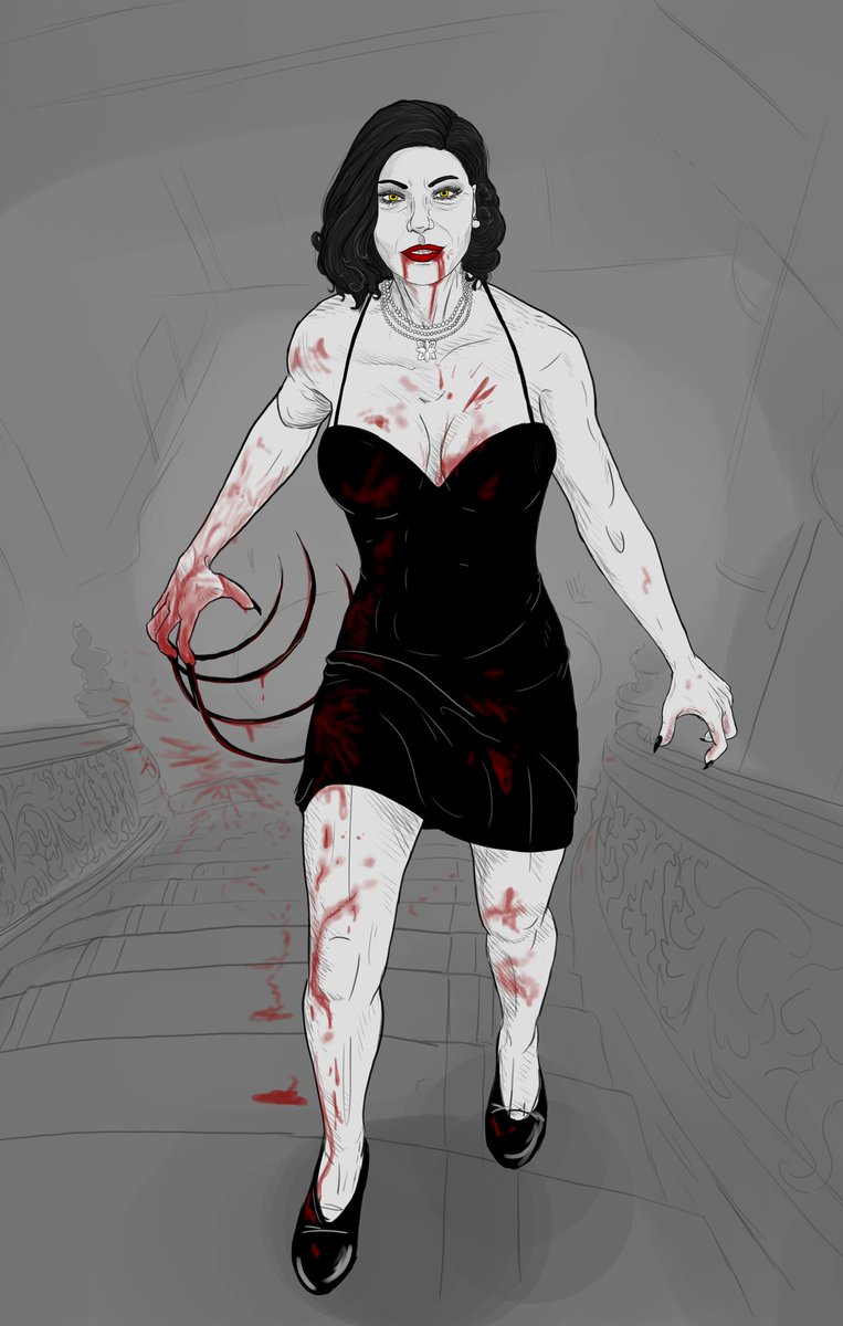 GhostlyGreenArt's tweet photo. Wasn't quite finished with The Nanny Dress reference. https://t.co/slvNMmnl6m
