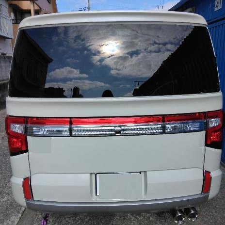 デリカD5 用の #リアウィング (ウィンドウ下)です。 #リアワイパーレス