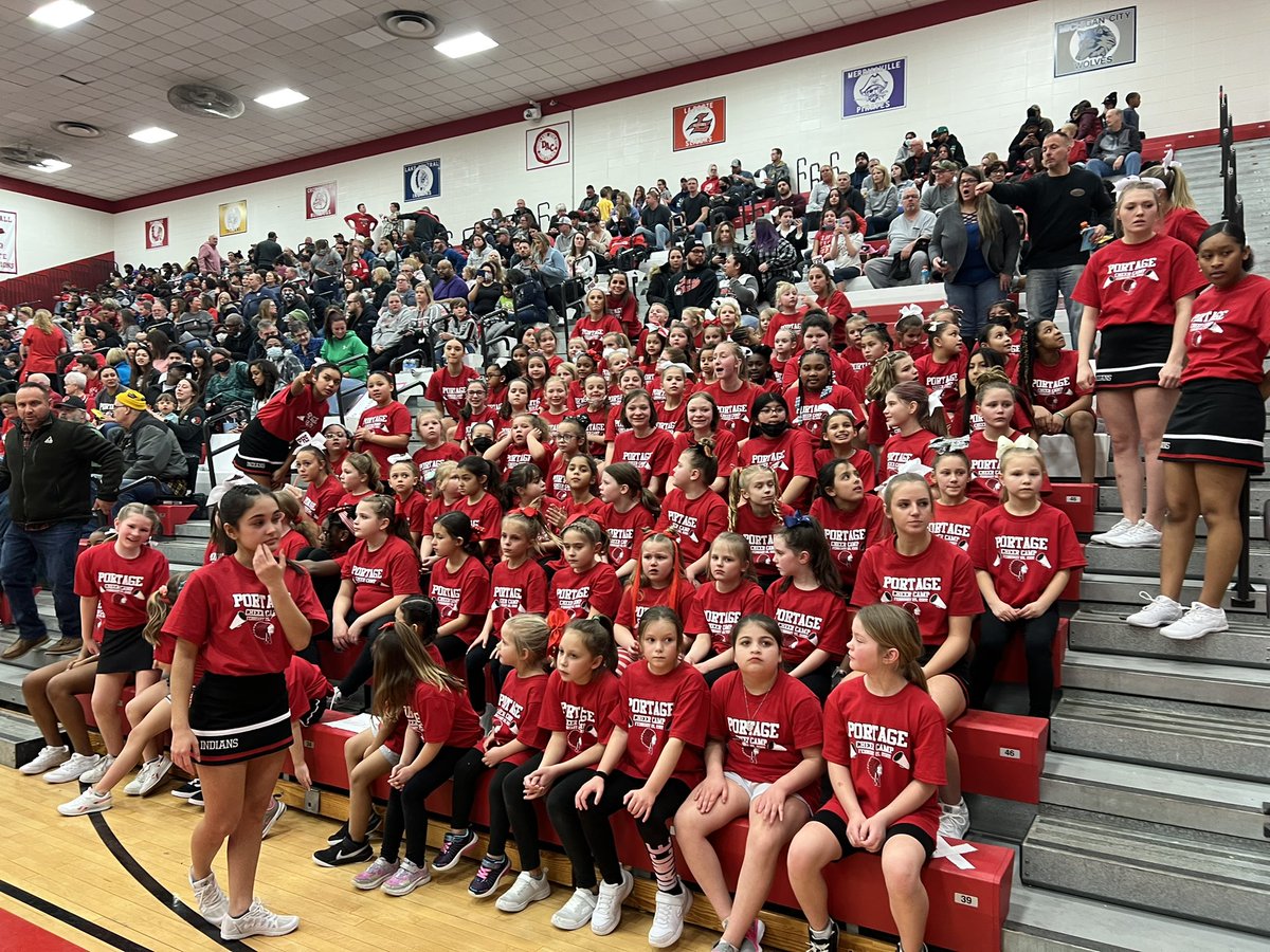 PortageHSCheer's tweet photo. PHS Cheer Clinic was a huge success!!! https://t.co/Xc4WK0rQlS