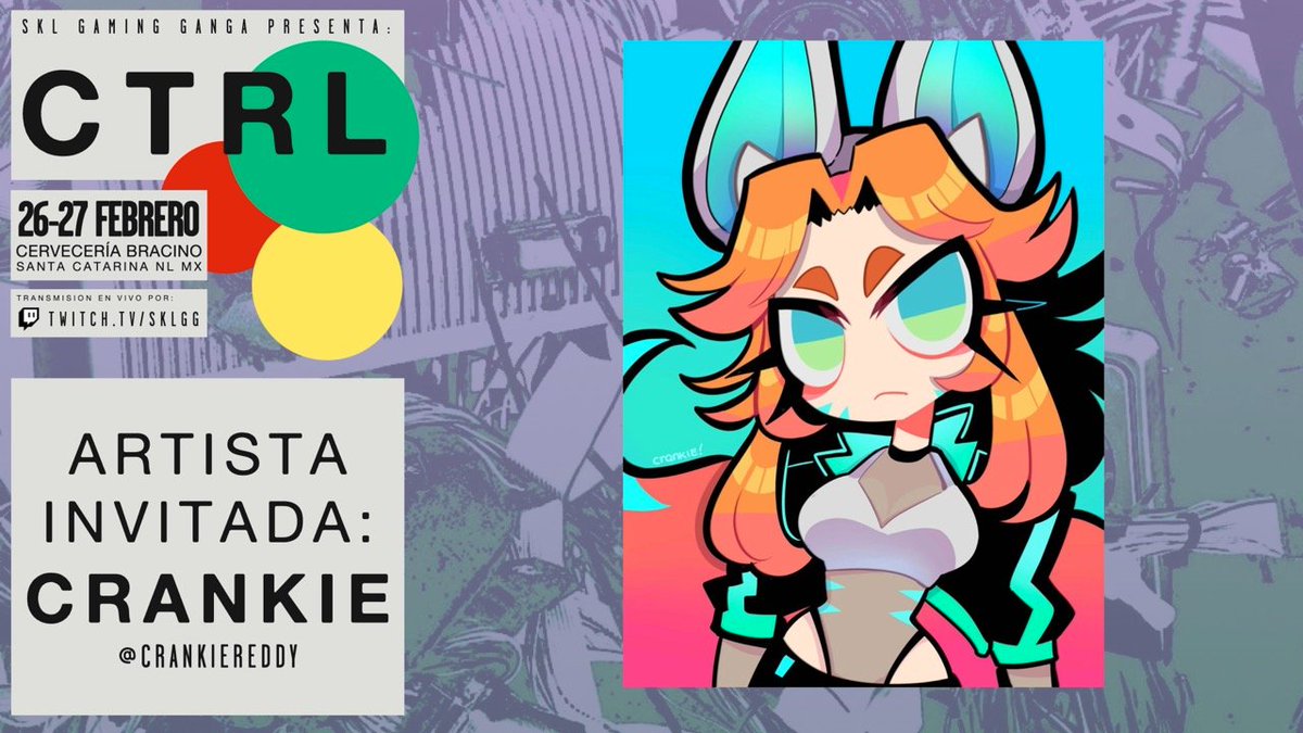 SKLGamingGanga's tweet image. También nos estará acompañando nuestra amiga @crankiereddy promocionando su mercancía ✨ 
#CTRL