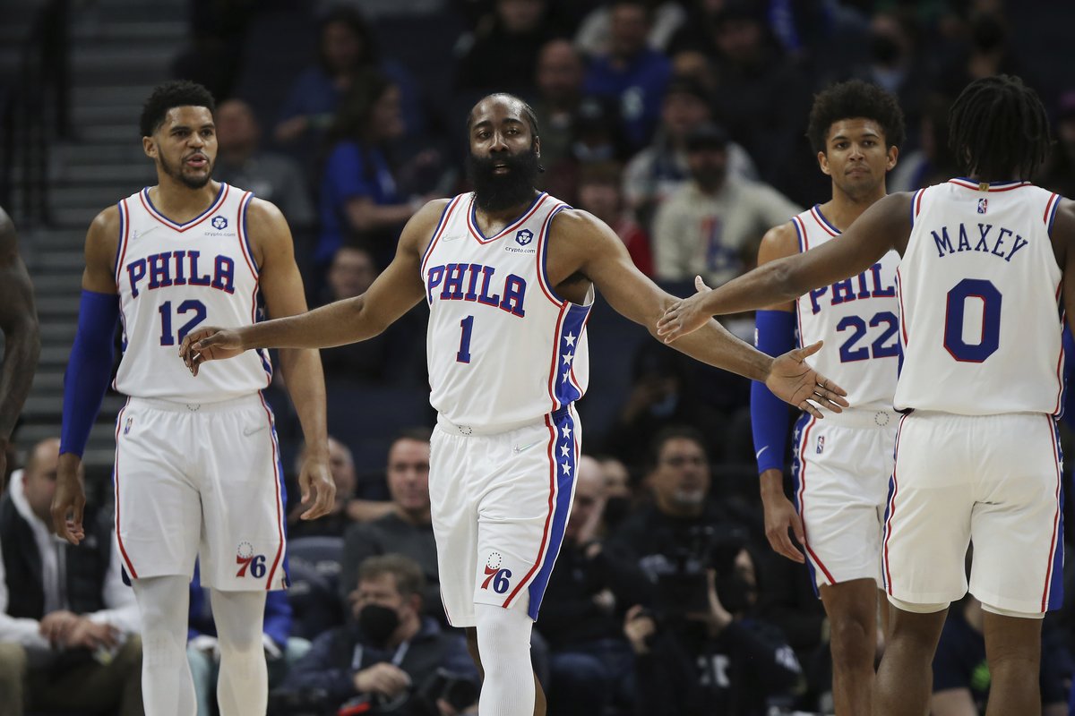 SIXERS BABY BEARD MAD MAXEY STEPS BACK FOR 25, 4 AND 3!