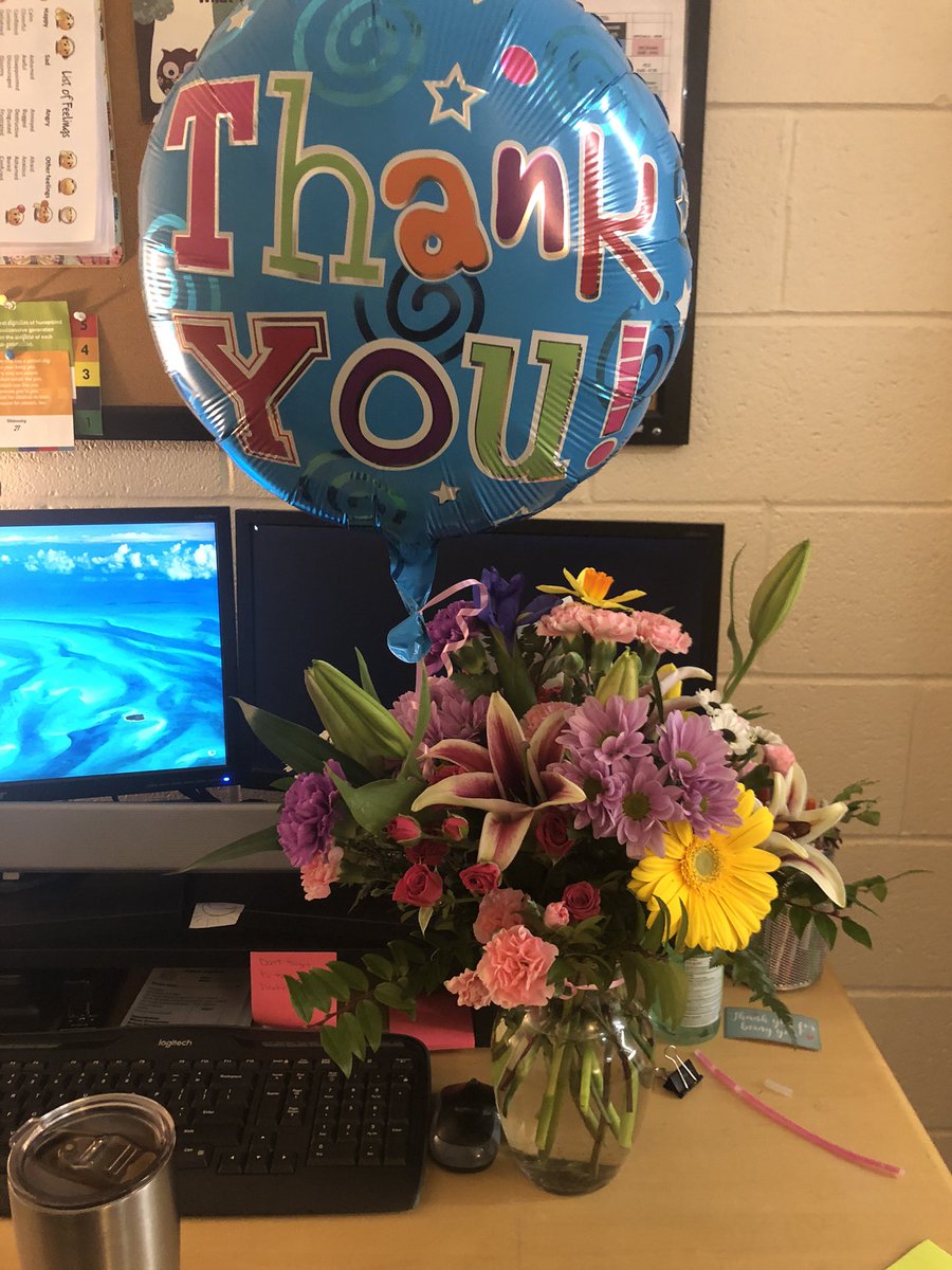 Most of the time the work of a school counselor is behind the scenes. Today a parent made me feel so special and for thank I'm incredibly thankful. 💞