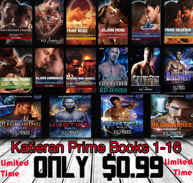 authorkdjones's tweet photo. LIMITED TIME ONLY
Katieran Prime Series Books 1-16 are only 99 cents!
https://t.co/J7C8KWXxrN
#KatieranPrime #alienromance #authorkdjones #99CENTS https://t.co/SFi0ptv55f