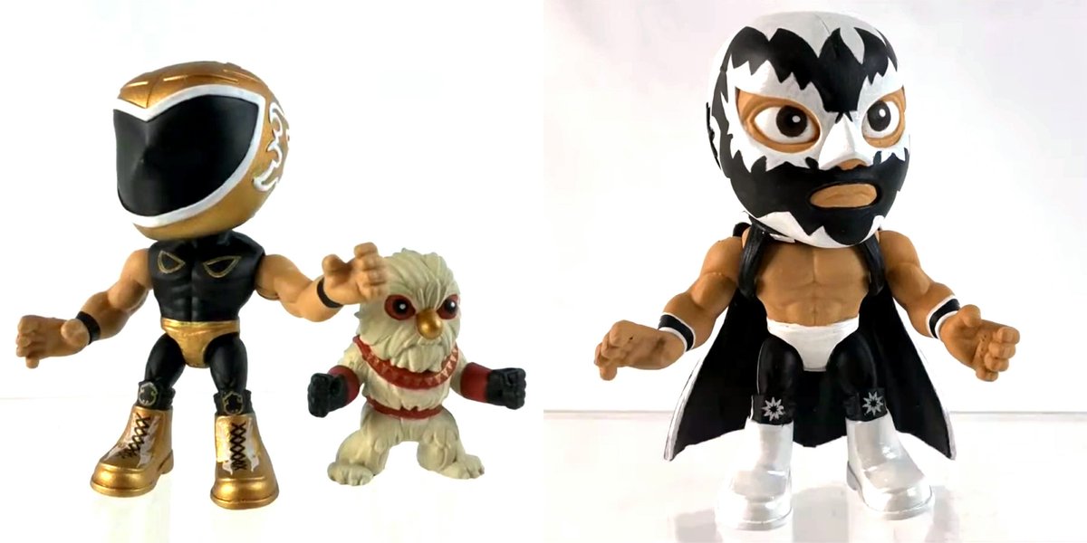 Check out these paint masters for @BossFightStudio's upcoming @maskedrepublic @LegendsOfLucha Luchacitos Wave 1 3-inch mini-figures!

Primary & Chase decos!

Feature 5 POA & authentic accessories!

ERD: Q4 2022

Pre-order:
bossfightshop.com/collections/le…