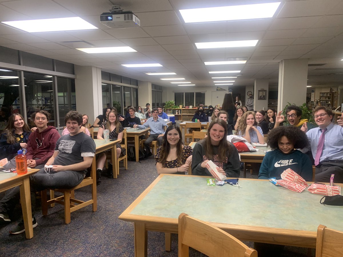 DJOLibrary's tweet photo. Dinner &amp; a movie #LittleWomen tonight in the library. Enjoy the musical production https://t.co/7P8xfVHoMD this April 8-10. O'Connell students are FREE with School ID. https://t.co/bxfNYT2sS1