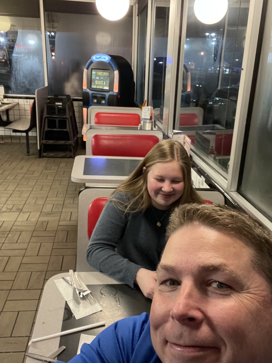 Good News , Bad News night.. BAD NEWS: Lost to the #1 team in the State &amp; # 10 team in the Nation . GOOD NEWS: Abby’s first trip to Waffle House !!!