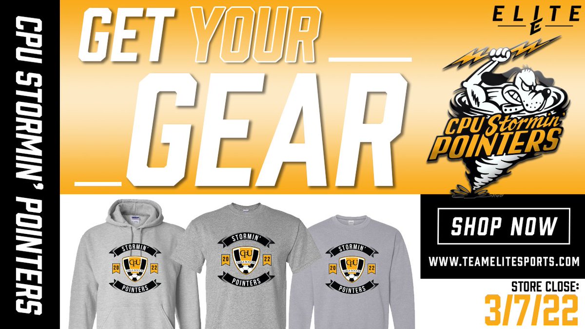 cpugirlssoccer's tweet photo. Come get your CPU Girls Soccer Swag! Store closes 3/7/2022.
https://t.co/CoKb3OdKls https://t.co/8DUf4aOtpS