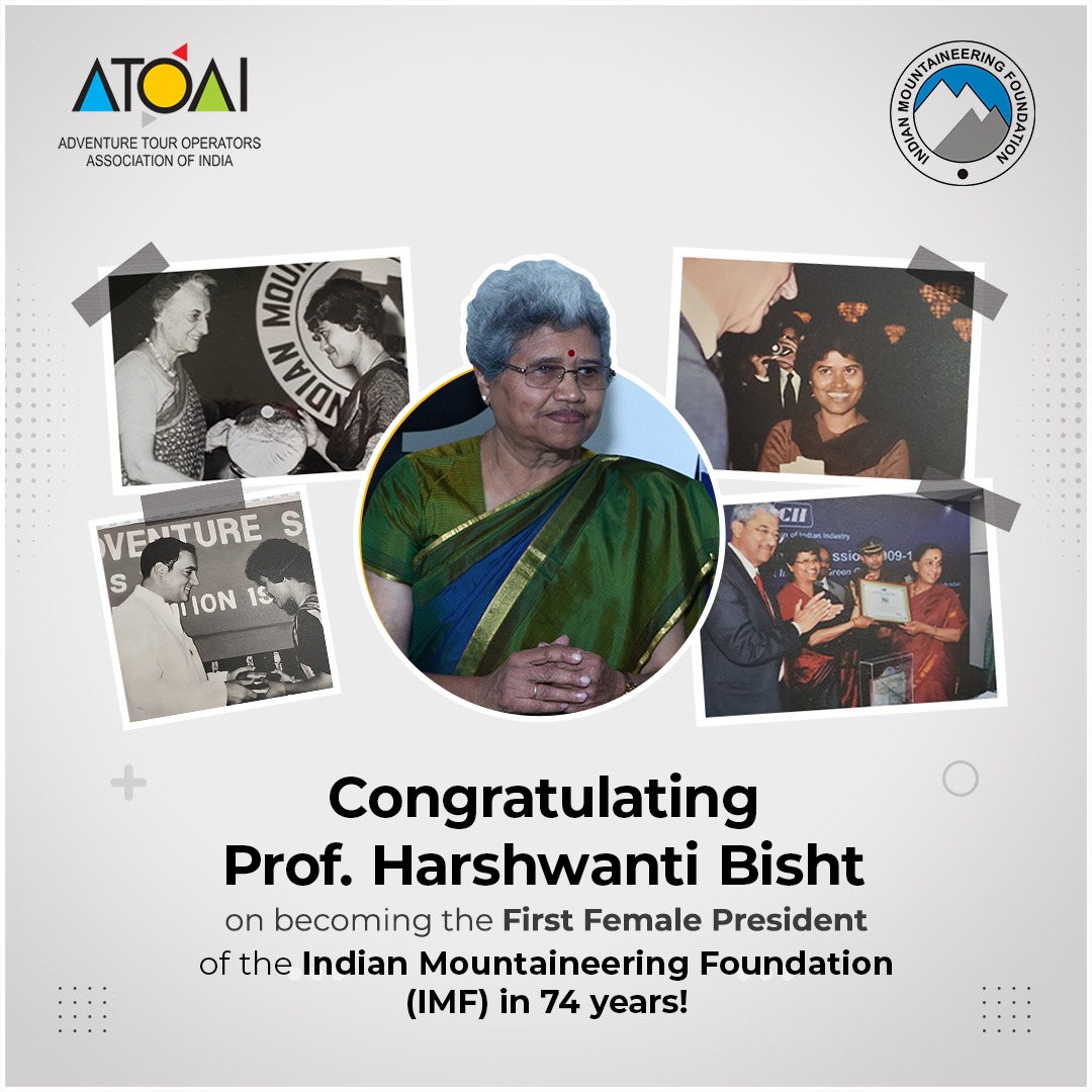 ATOAIexplore's tweet photo. We wish both the teams success in devising ways in which Indian Mountaineering Foundation and ATOAI Women's Collective and can join hands to promote women in the adventure field.

#atoaiexplore #ATOAIexplore #congratulations #IMF  #adventuretravel #womeninadventure https://t.co/yn9jkBOGEN