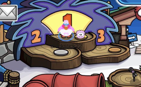 chickstick22's tweet photo. Puffle Party 2022
The Stunt Penguin Stamp is available in the Stadium. I walked my penguin into the room. And because of that win, of course I spent 5 minutes lining up my penguin/puffle on the gold plate… #Olympics🥇 https://t.co/bFusngxPhj