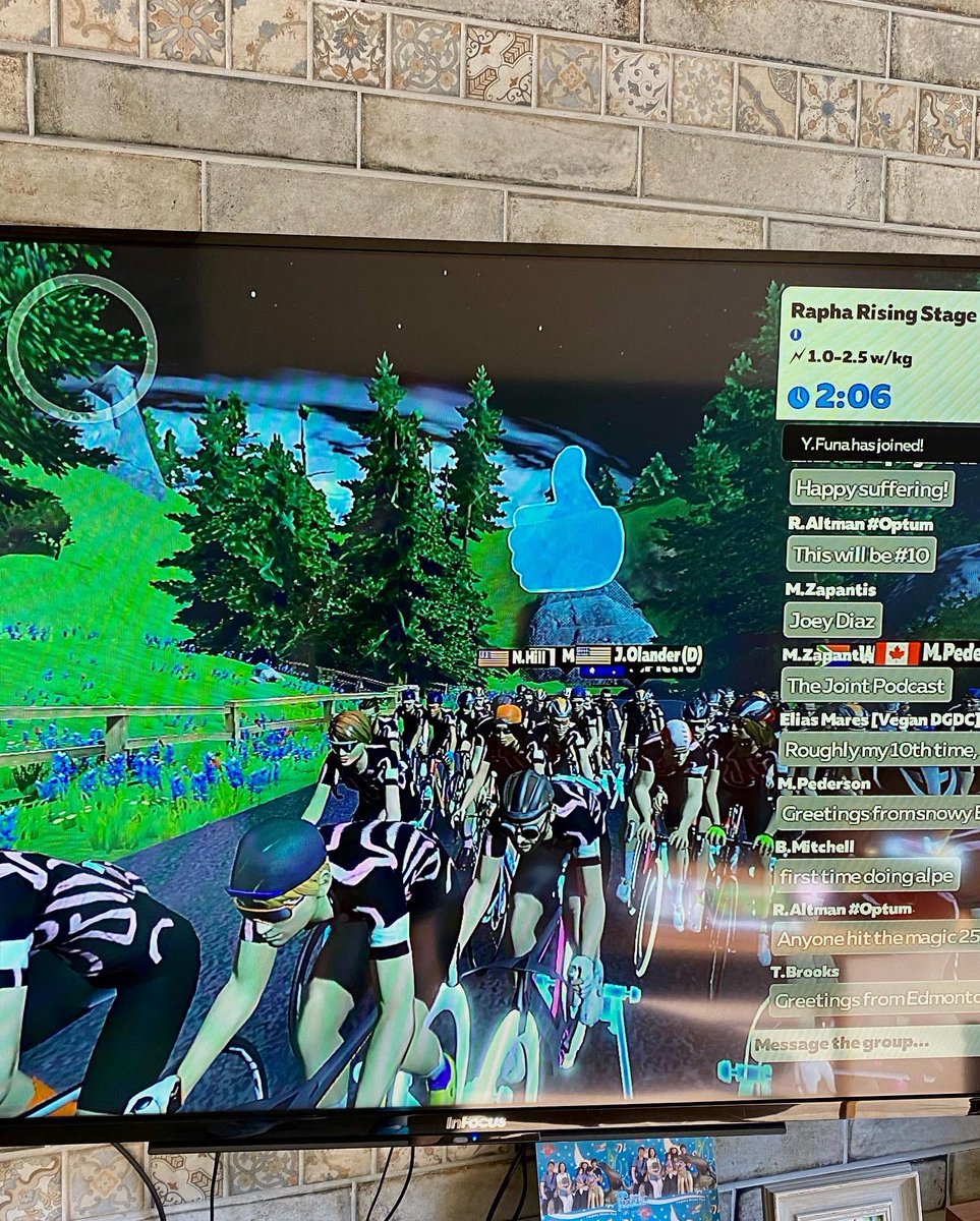 jacky0712's tweet photo. Zwift Rapha Rising Day 1 

#rapharising #rapha #keepriding https://t.co/uFoIAkK03U
