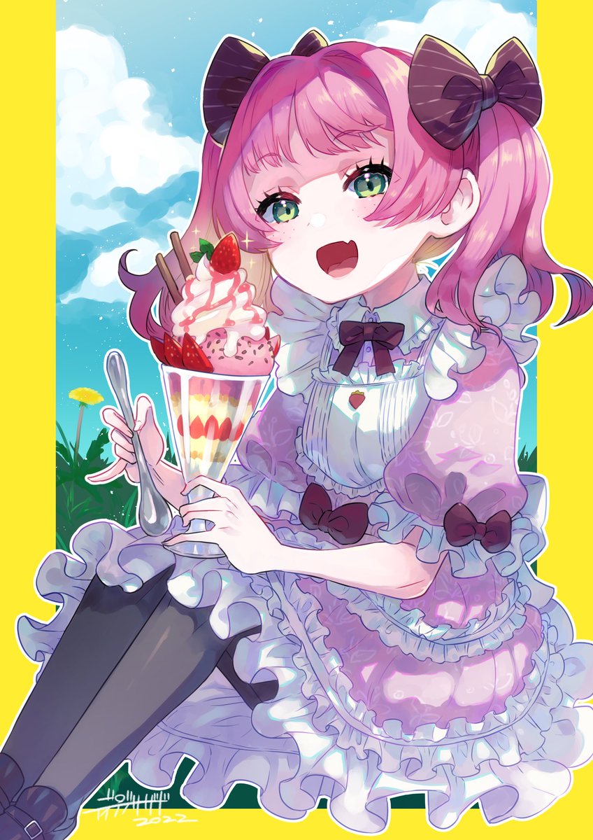 「Country Strawberry Pinky Girl https://t.」|ディープブリザード・イラスティア✨のイラスト