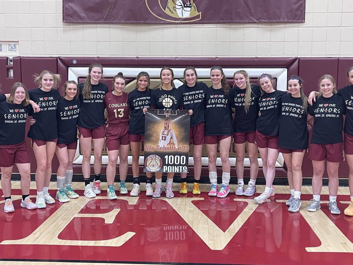 Congratulations to ⁦<a href="/allyschultz33/">Ally Schultz</a>⁩ for reaching the 1000 point milestone!  We are so proud of you! ⁦<a href="/LSHSGirlsBball_/">Lakeville South Girls Basketball</a>⁩ ⁦<a href="/LSGBA_Traveling/">LSGBA</a>⁩