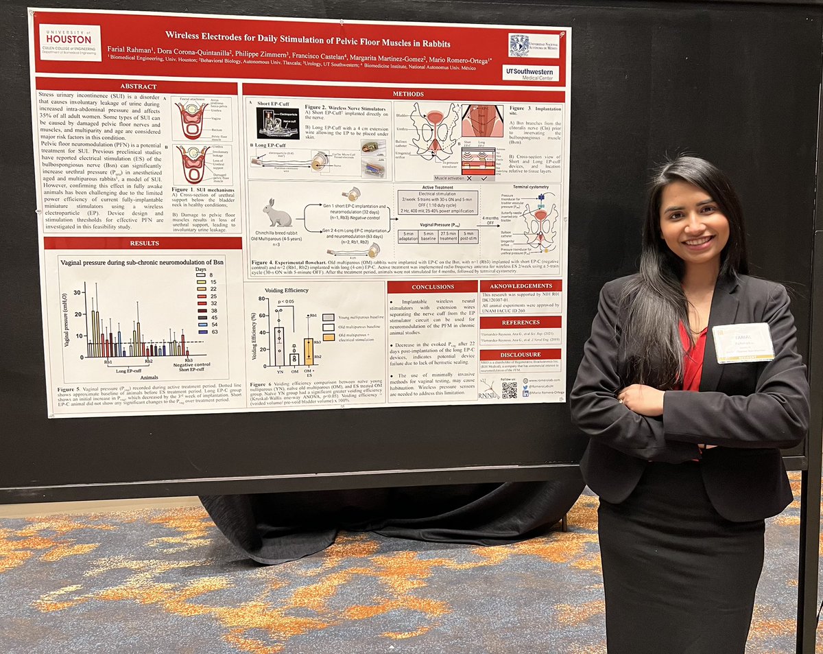 Farial_Rahman_'s tweet photo. Had an amazing time presenting at the @sufuorg 2022 winter meeting. It’s been great to represent the @RomeroLabUH and to see the amazing community of people working towards achieving better pelvic health. 
#SUFU22 #pelvichealth #neuromodulation #SUI #incontinence https://t.co/LtZ76L8L8T