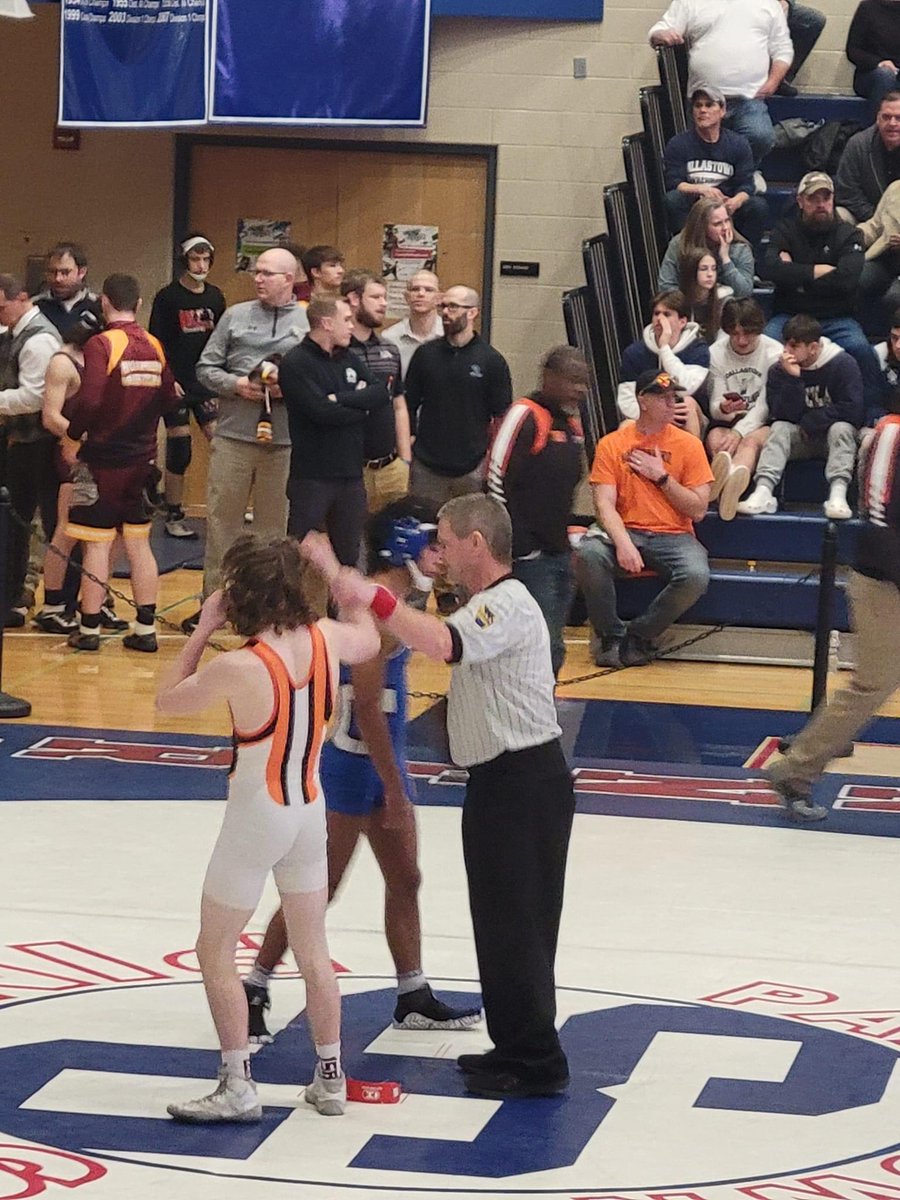 Elijah Hewitt into day two of District 3 PIAA wrestling tournament. 2-1 on the day had minor setback in Quarterfinals. Needs two more wins to punch ticket to States. ALLABOARD. <a href="/NESD/">Northeastern Bobcats</a>