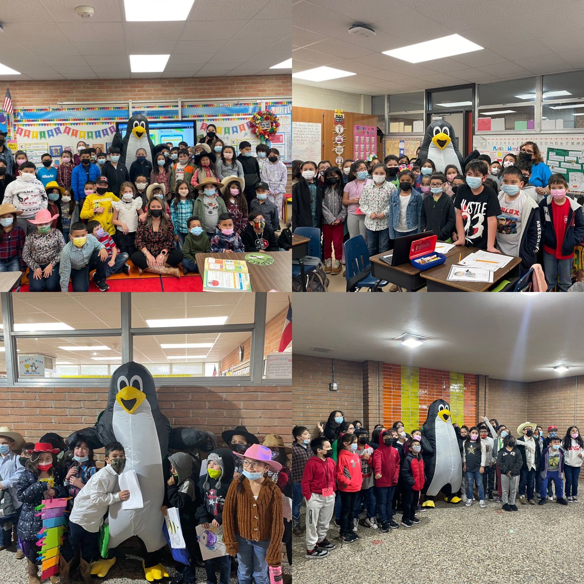 WorshamES_AISD's tweet image. Guess who came to visit us today! 👀 Yes, it&apos;s JiJi 🐧 from @STMath! 🧡💚💙 Our problem-solvers were so excited and promised to continue working on their journey by completing levels to earn 🧩! 🤓 #STMath #MathMINDs #ACELevelUp #WildcatPride #AldineForward #GameOn 🦅•🦚•🦁•🐘
