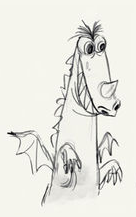 one of grim matchstick's concept designs in the cuphead artbook is literally just dj spit's dragonsona 