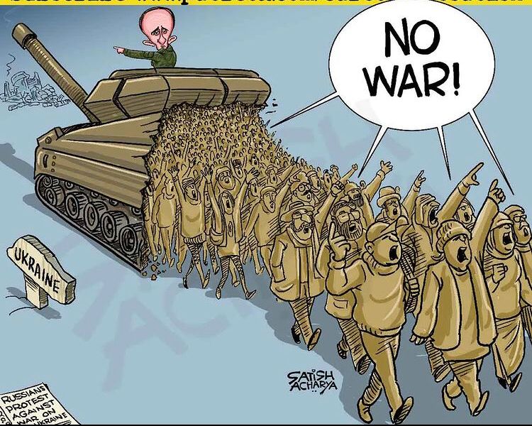 chaitime12's tweet photo. Russians protest against Putin's war! #Putin #Russia #RussiaUkraineWar https://t.co/dod33axZw8